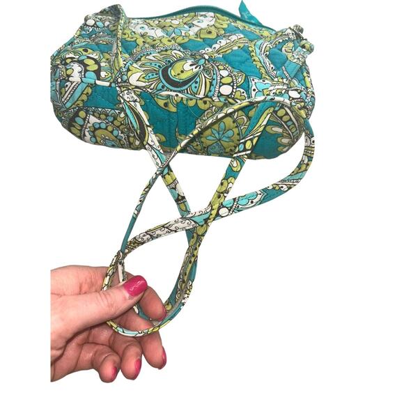 Vera Bradley PEACOCK PAISLEY Print Small Shoulder Bag lined skinny straps‎ - Picture 9 of 9